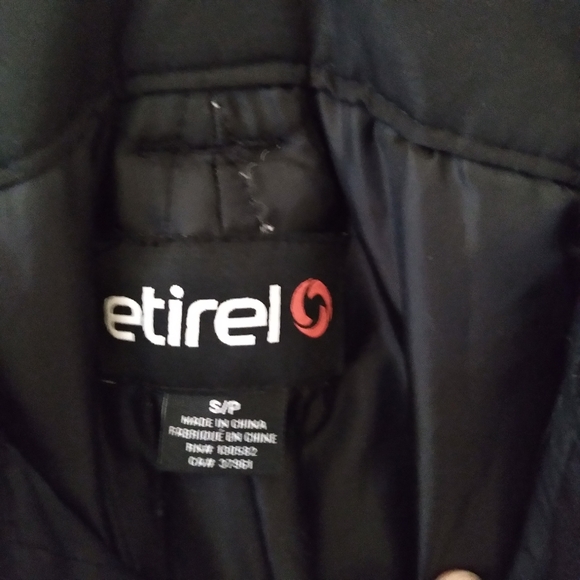 Etirel youth boys snowpants in black with removable straps & waist snap and zip - Picture 9 of 9